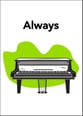 Always piano sheet music cover